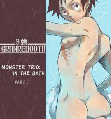 Hot Girl Monster Trio: In The Bath- One piece hentai Glamcore